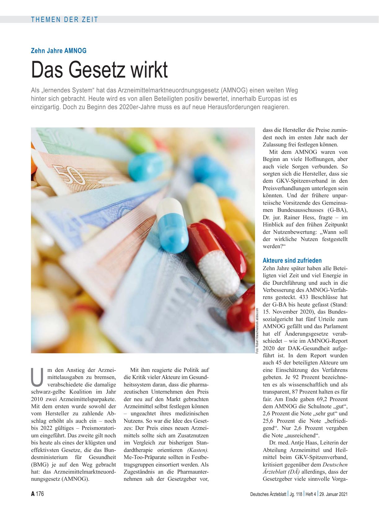 Vorschauseite 1: Zehn Jahre AMNOG: Das Gesetz wirkt