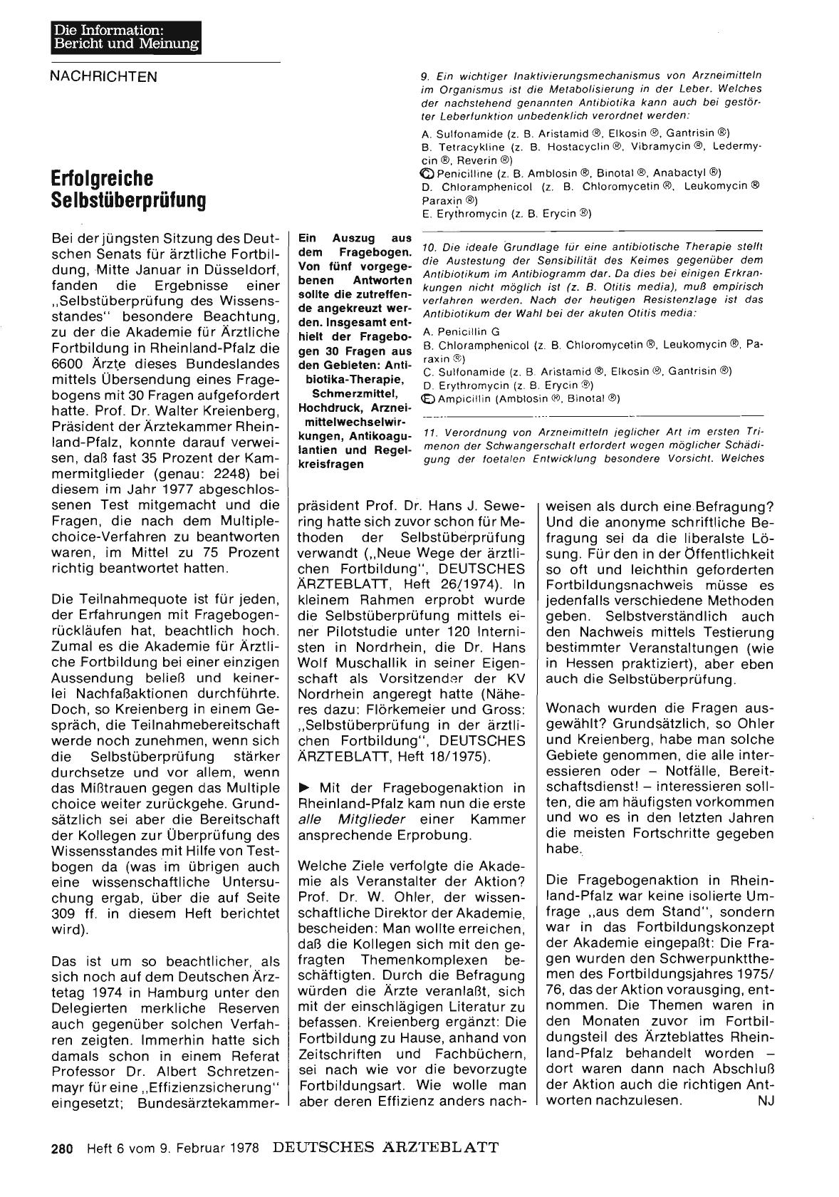 Vorschauseite 1: Erfolgreiche Selbstüberprüfung