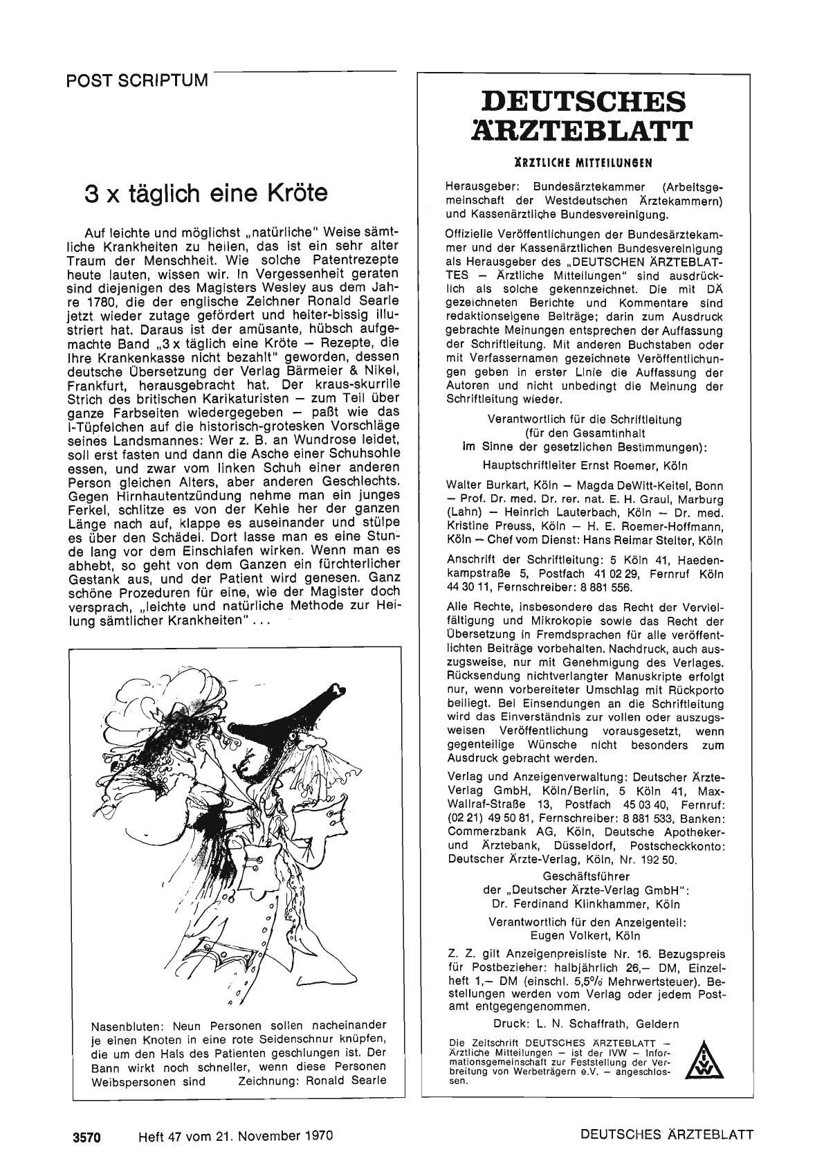 Vorschauseite 1: 3 x täglich eine Kröte