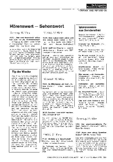 Vorschauseite 1: Hörenswert — Sehenswert