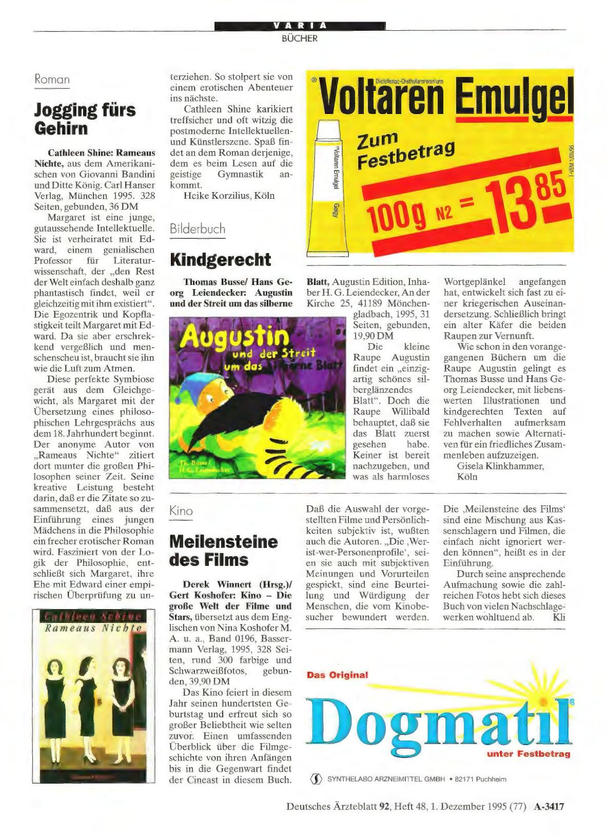 Vorschauseite 1: Kino: Meilensteine des Films