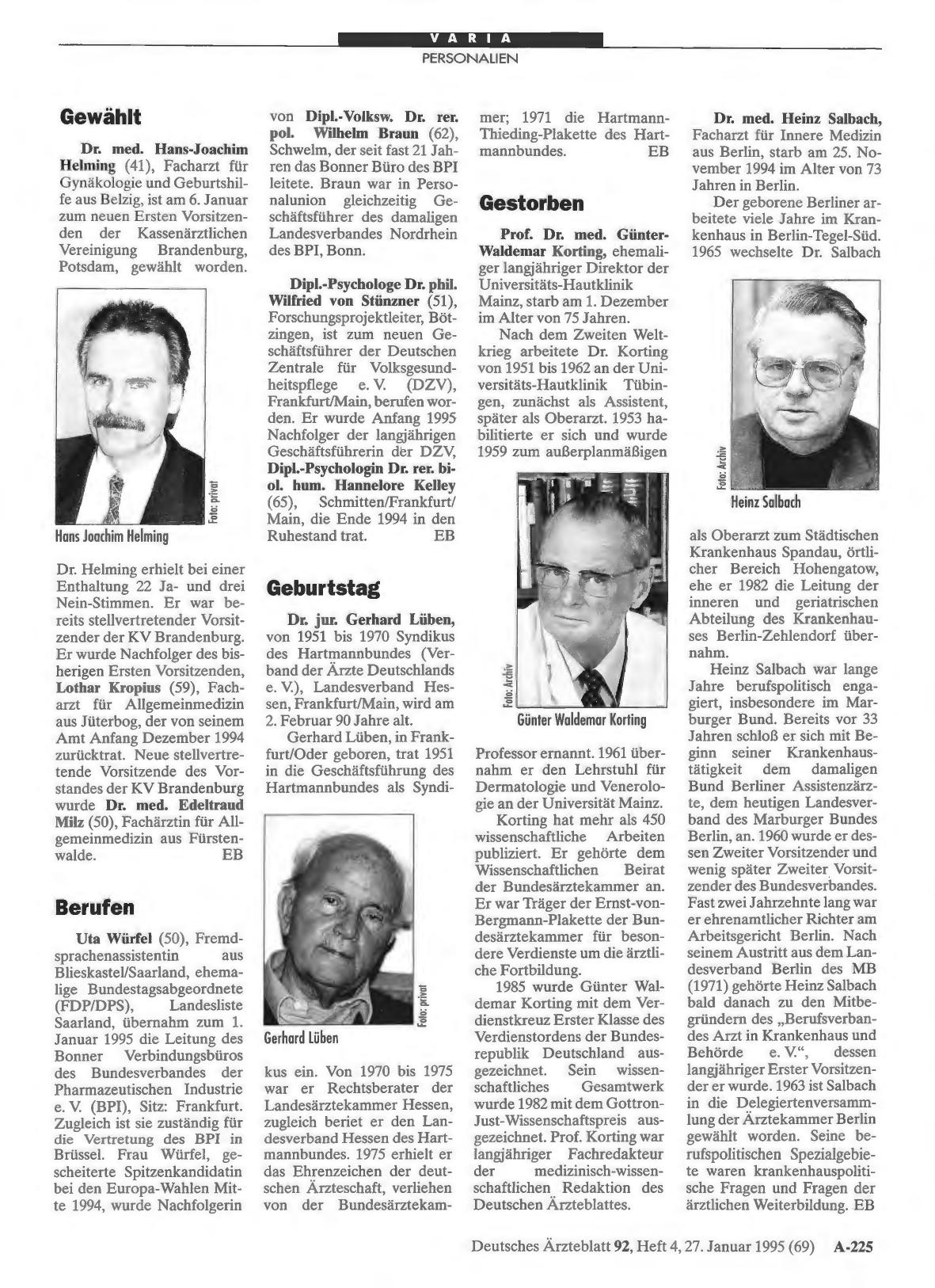 Vorschauseite 1: Berufen