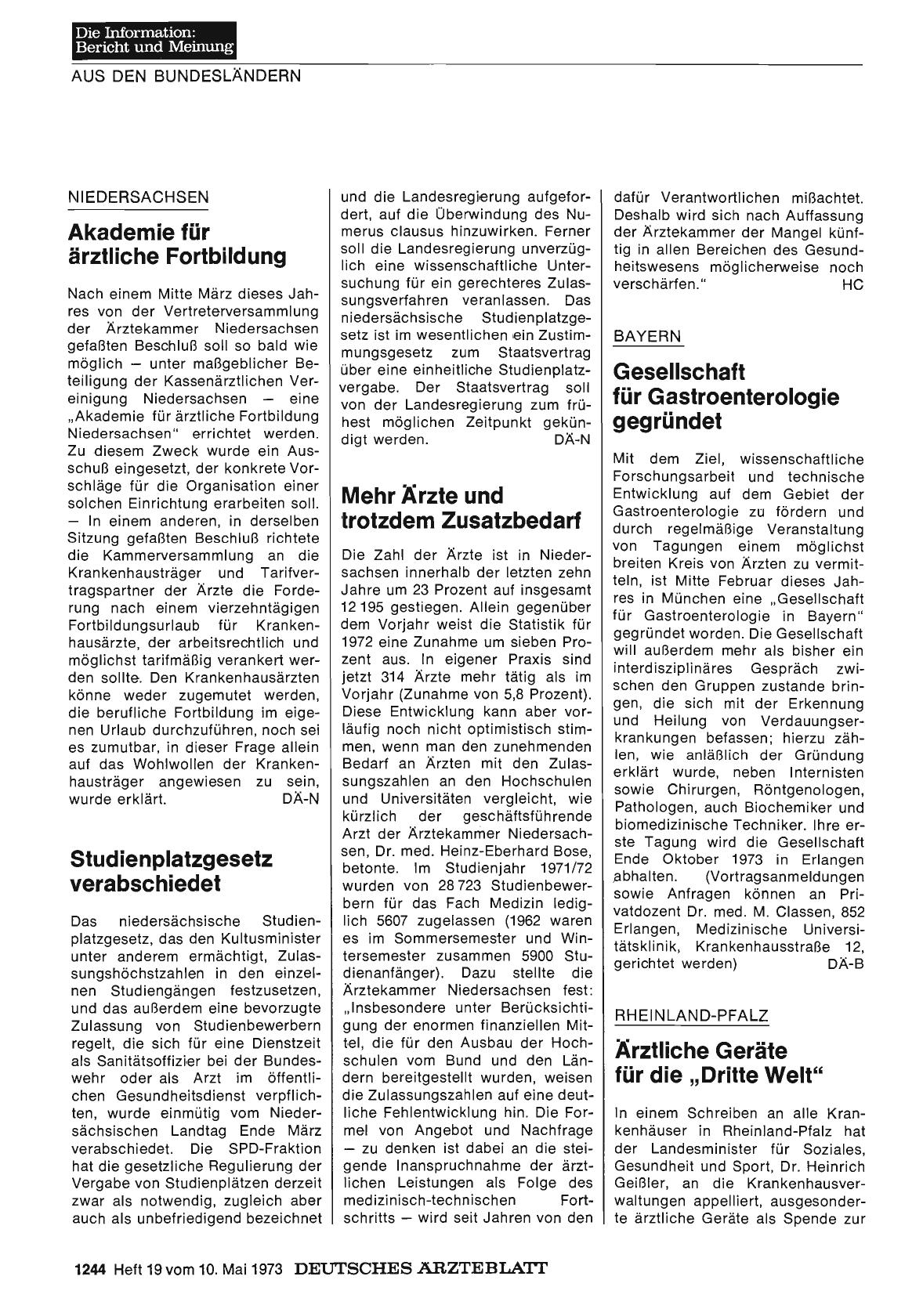 Vorschauseite 1: Niedersachsen: Studienplatzgesetz verabschiedet