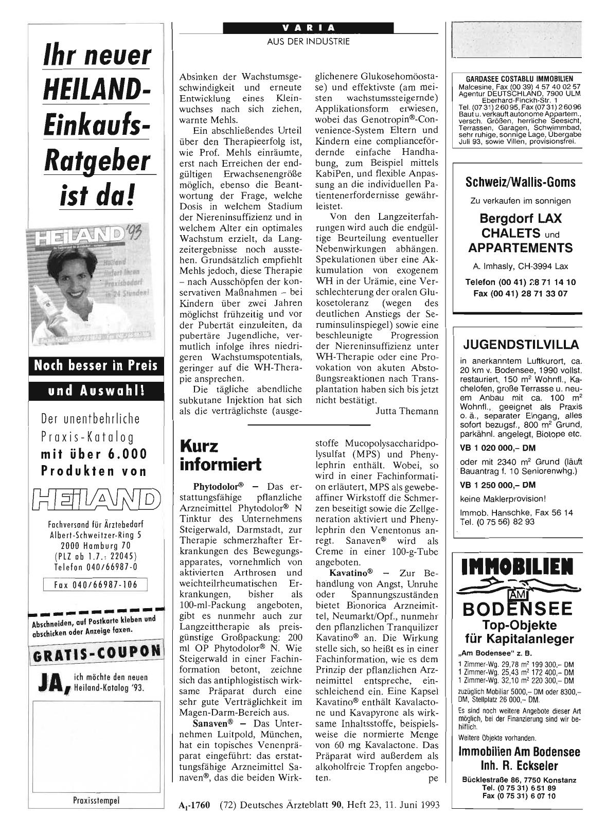 Vorschauseite 1: Kurz informiert