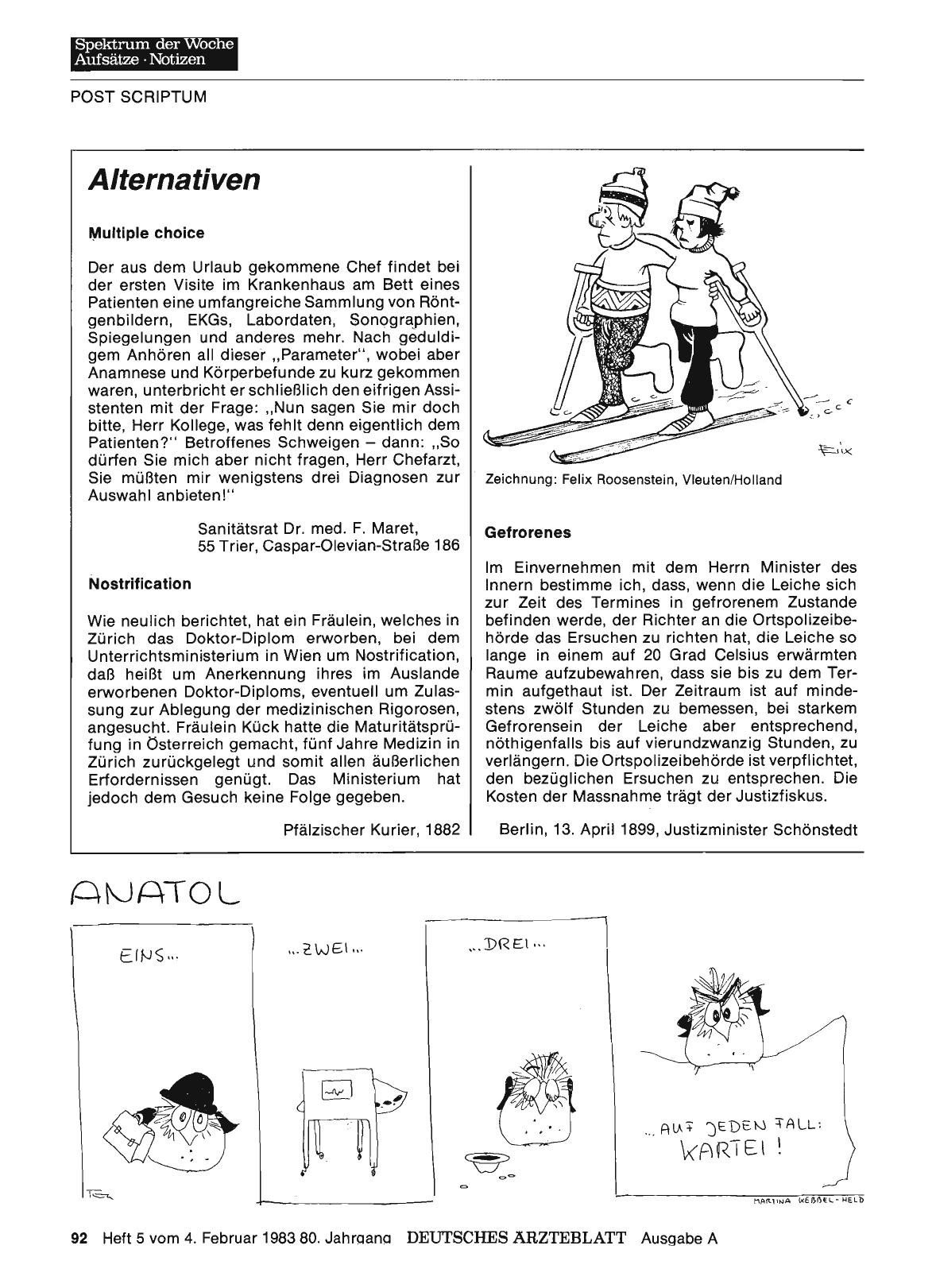 Vorschauseite 1: Alternativen