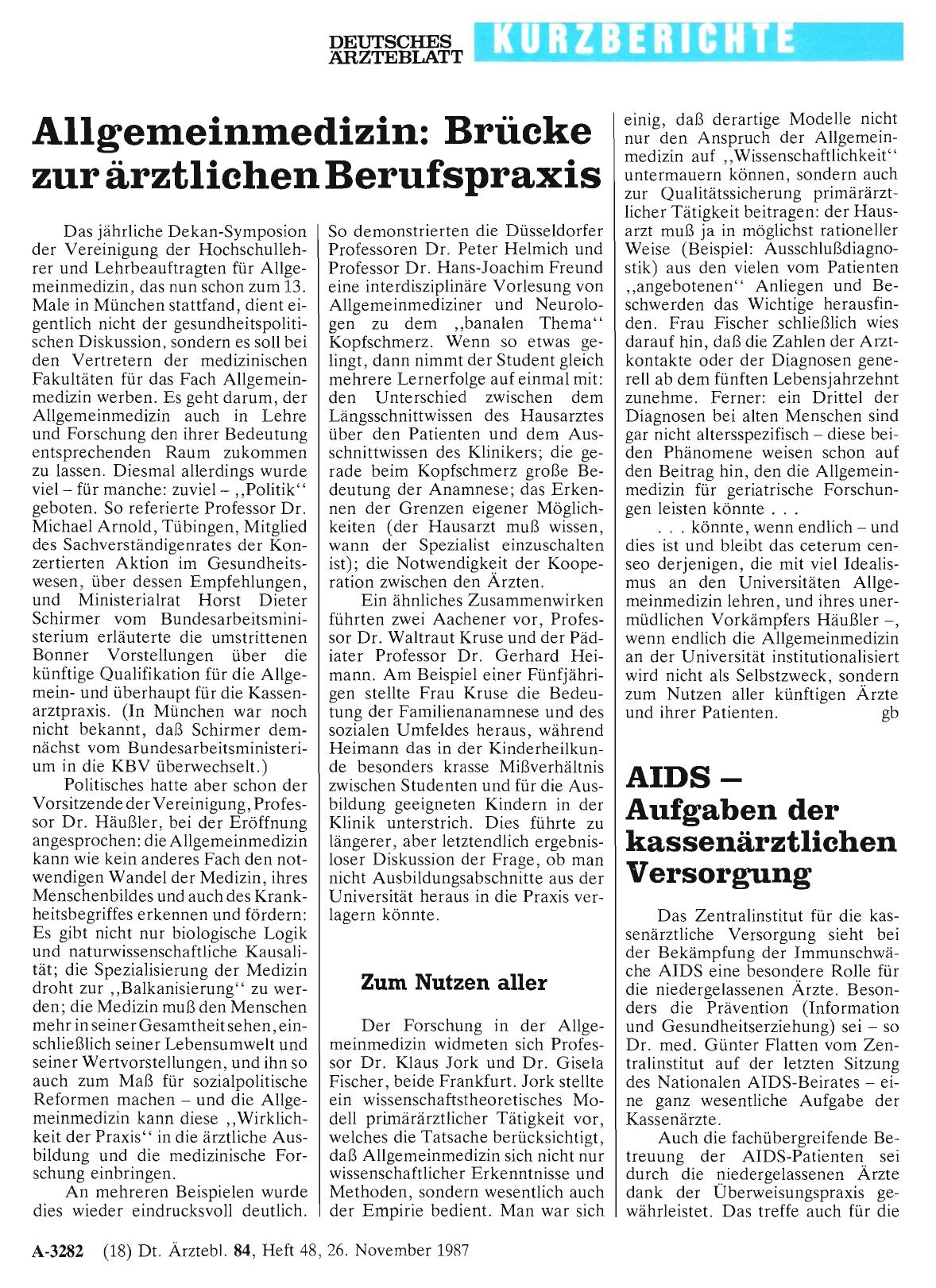Vorschauseite 1: Allgemeinmedizin: Brücke zur ärztlichen Berufspraxis