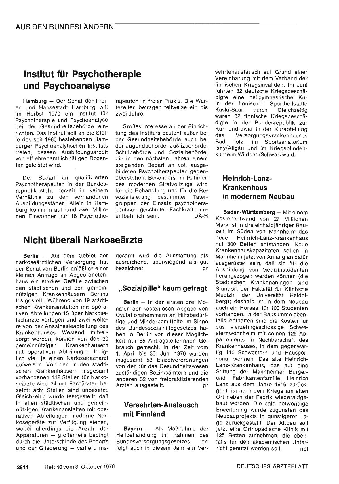 Vorschauseite 1: Versehrten-Austausch mit Finnland