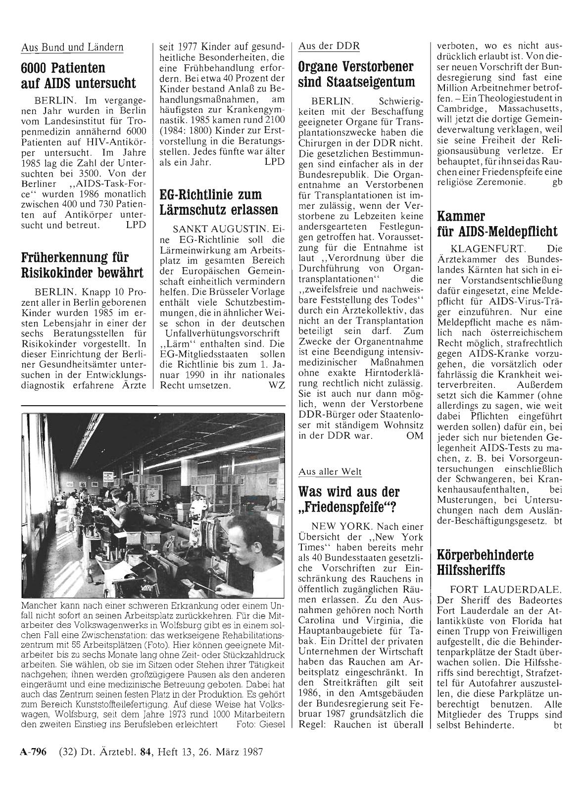 Vorschauseite 1: 6000 Patienten auf AIDS untersucht