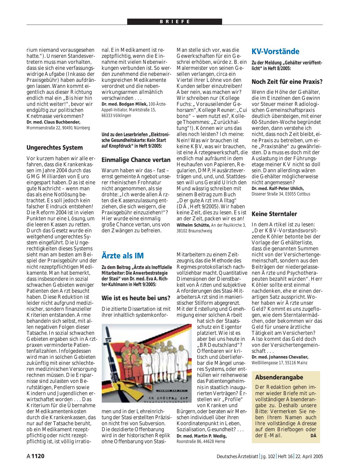 Vorschauseite 1: Praxisgebühren: Einmalige Chance vertan