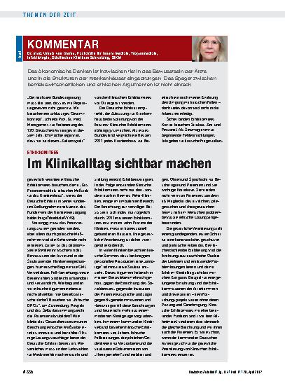 Vorschauseite 1: Ethikkomitees: Im Klinikalltag sichtbar machen
