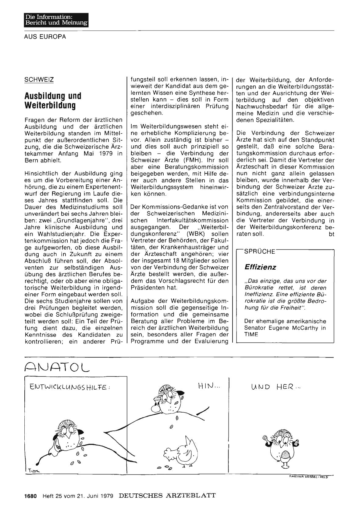 Vorschauseite 1: Schweiz: Ausbildung und Weiterbildung
