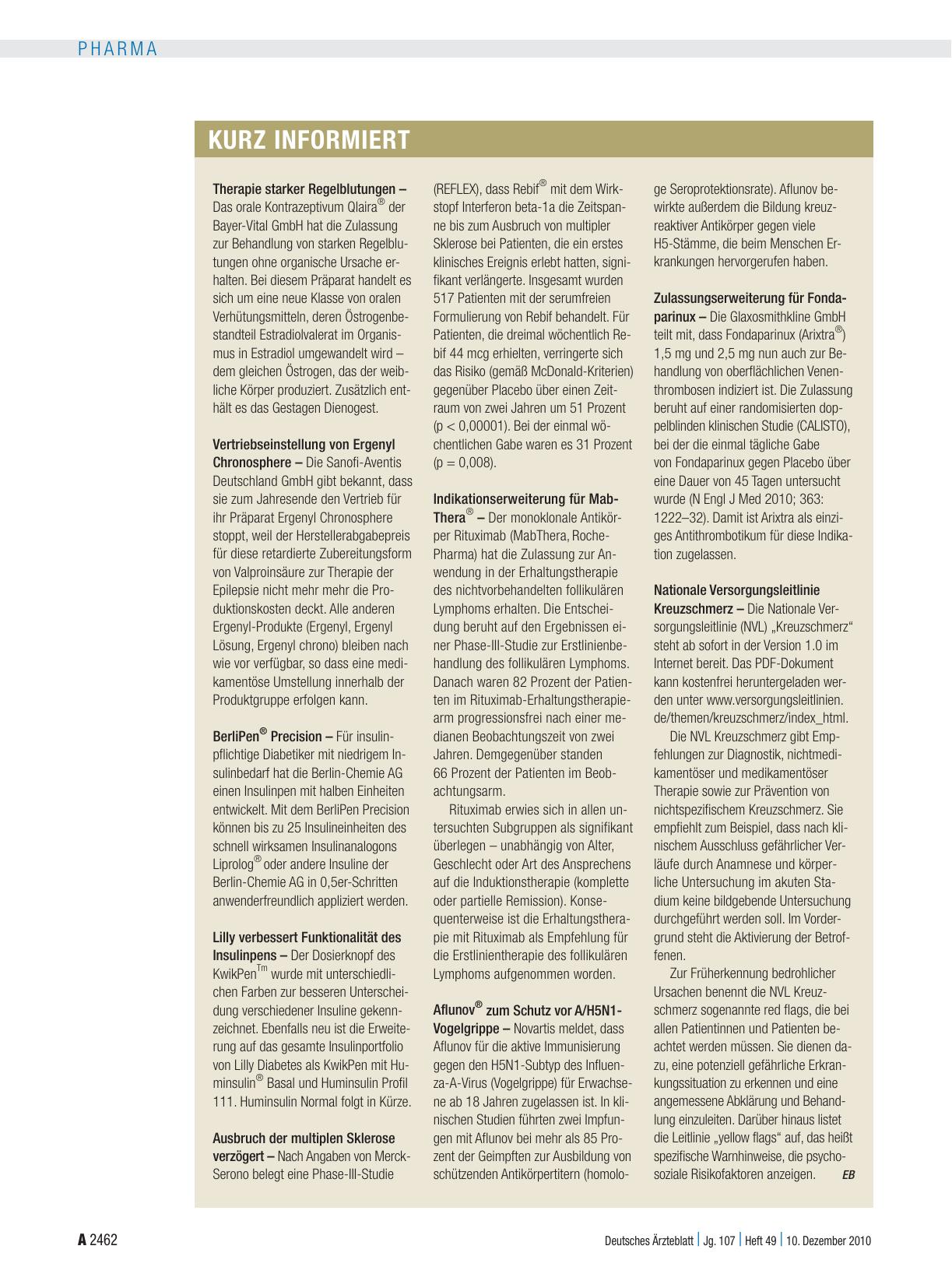Vorschauseite 1: Kurz informiert