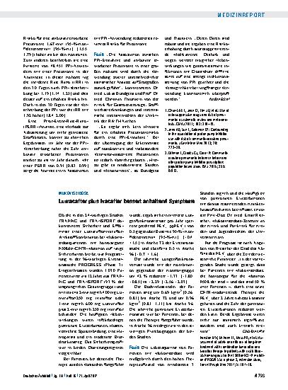 Vorschauseite 1: Mukoviszidose: Lumacaftor plus Ivacaftor bessert anhaltend Symptome