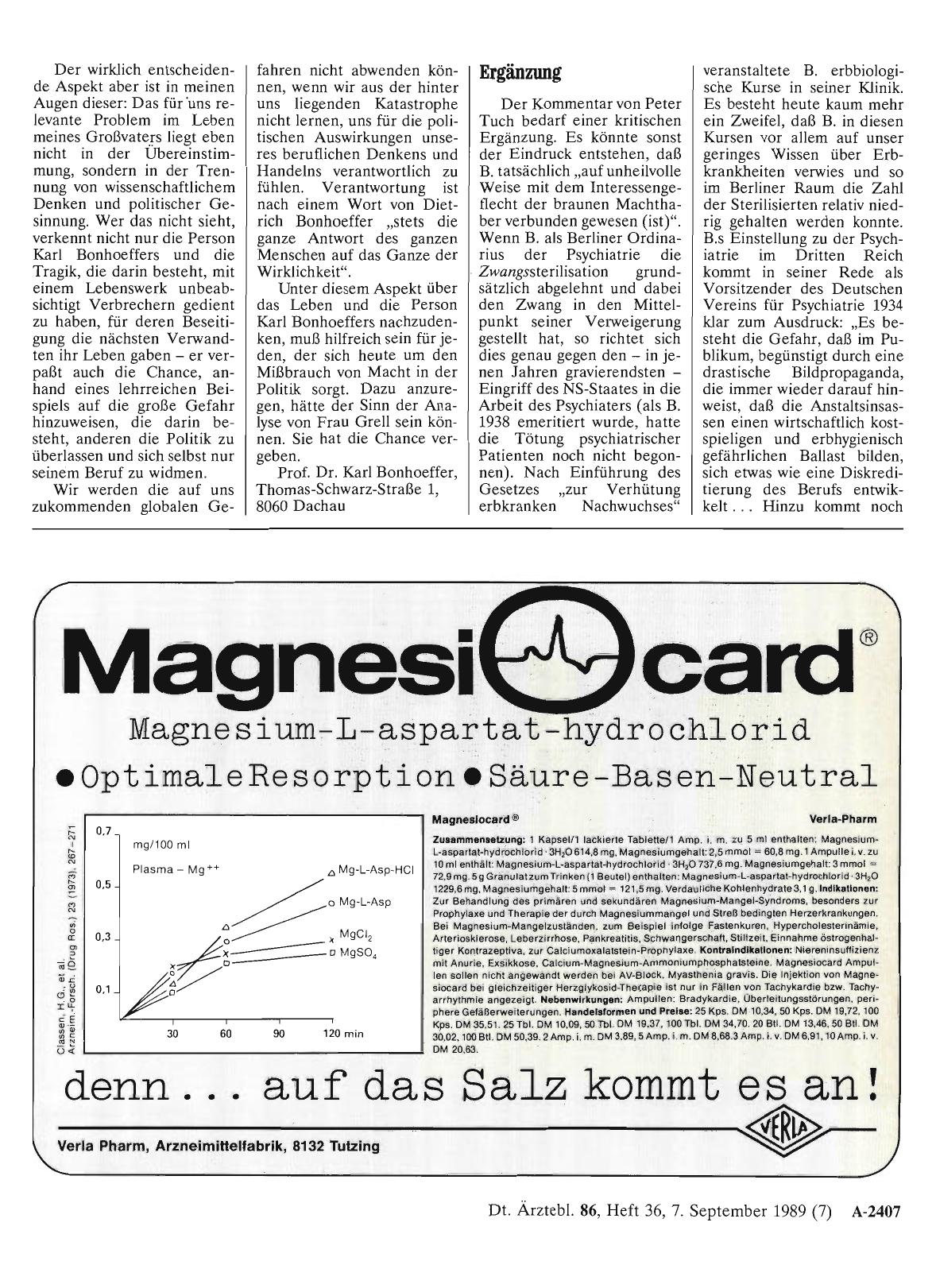 Vorschauseite 1: BONHOEFFER: Ergänzung