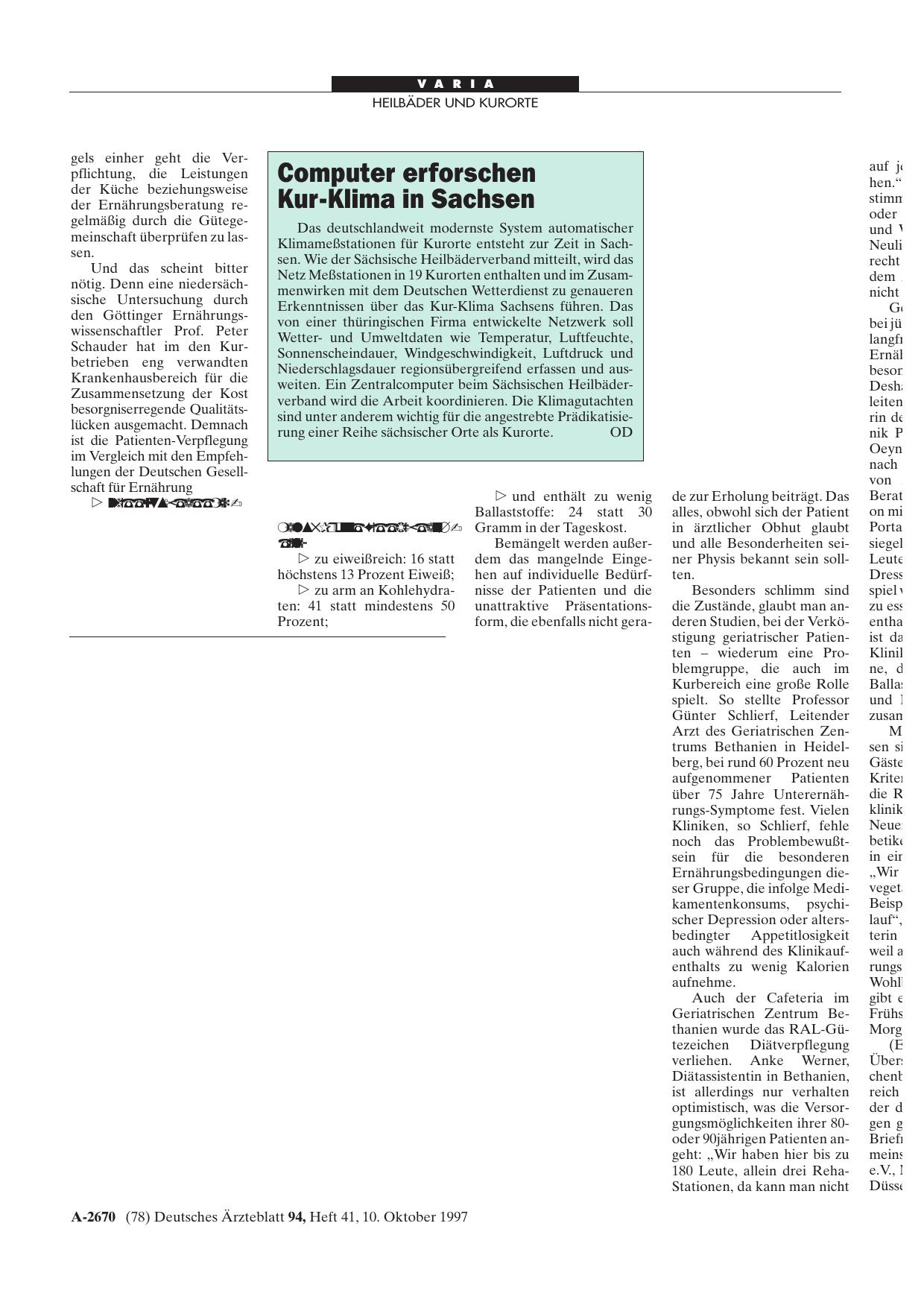 Vorschauseite 1: Computer erforschen: Kur-Klima in Sachsen