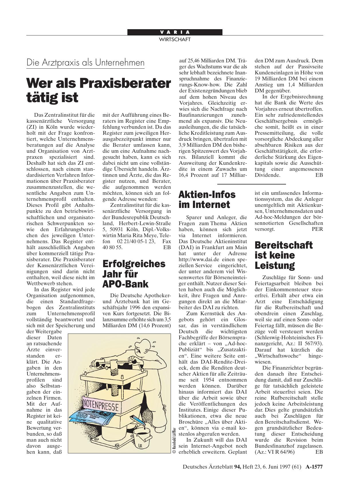 Vorschauseite 1: Aktien-Infos im Internet