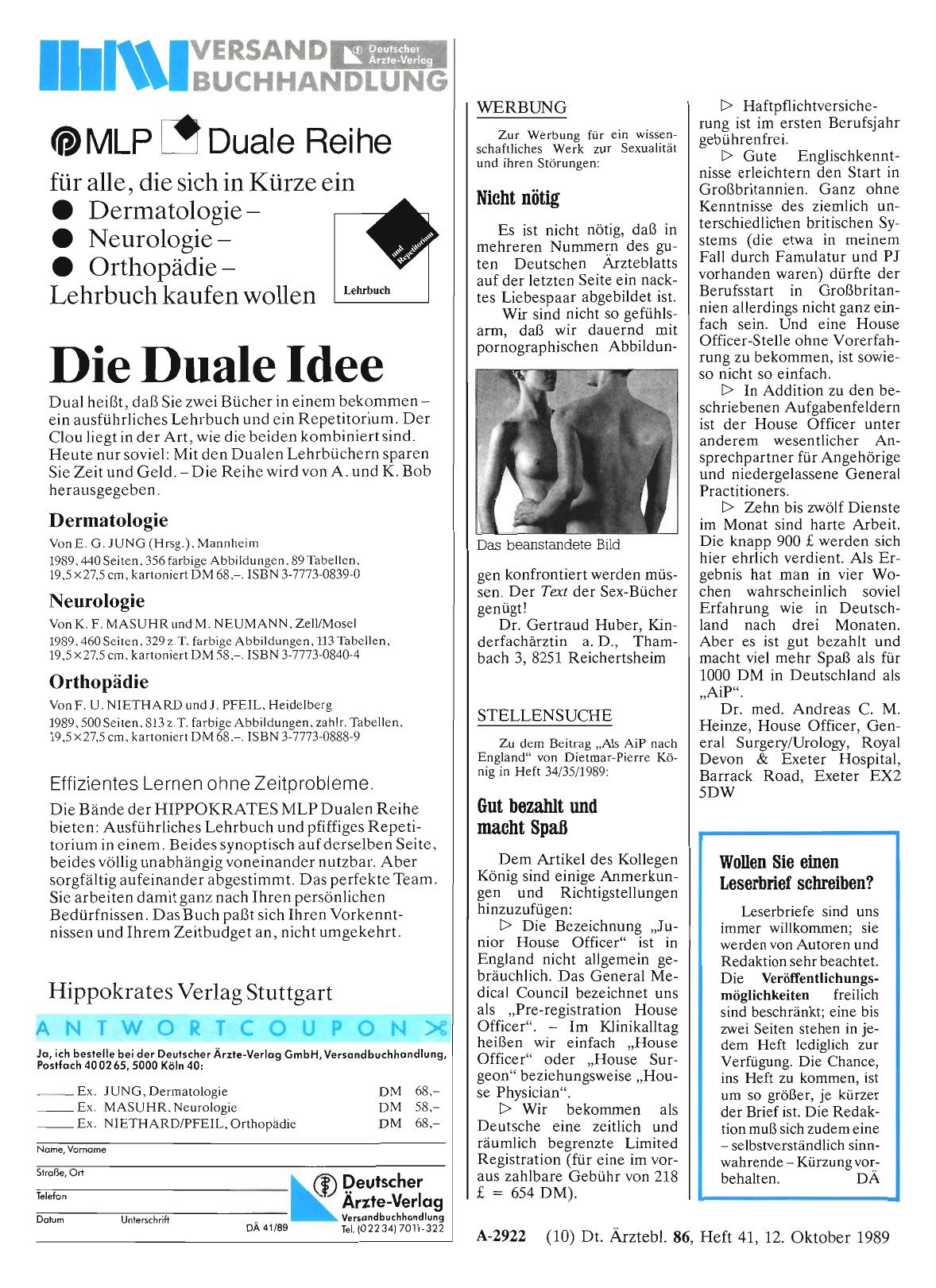 Vorschauseite 1: STELLENSUCHE: Gut bezahlt und macht Spaß