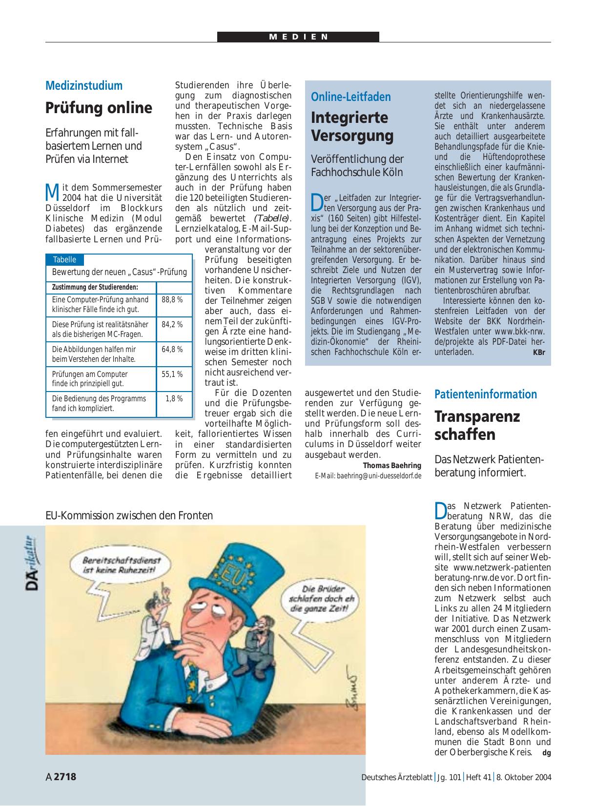 Vorschauseite 1: Online-Leitfaden: Integrierte Versorgung