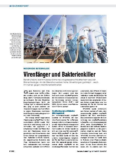 Vorschauseite 1: Medizinische Biotechnologie: Virenfänger und Bakterienkiller