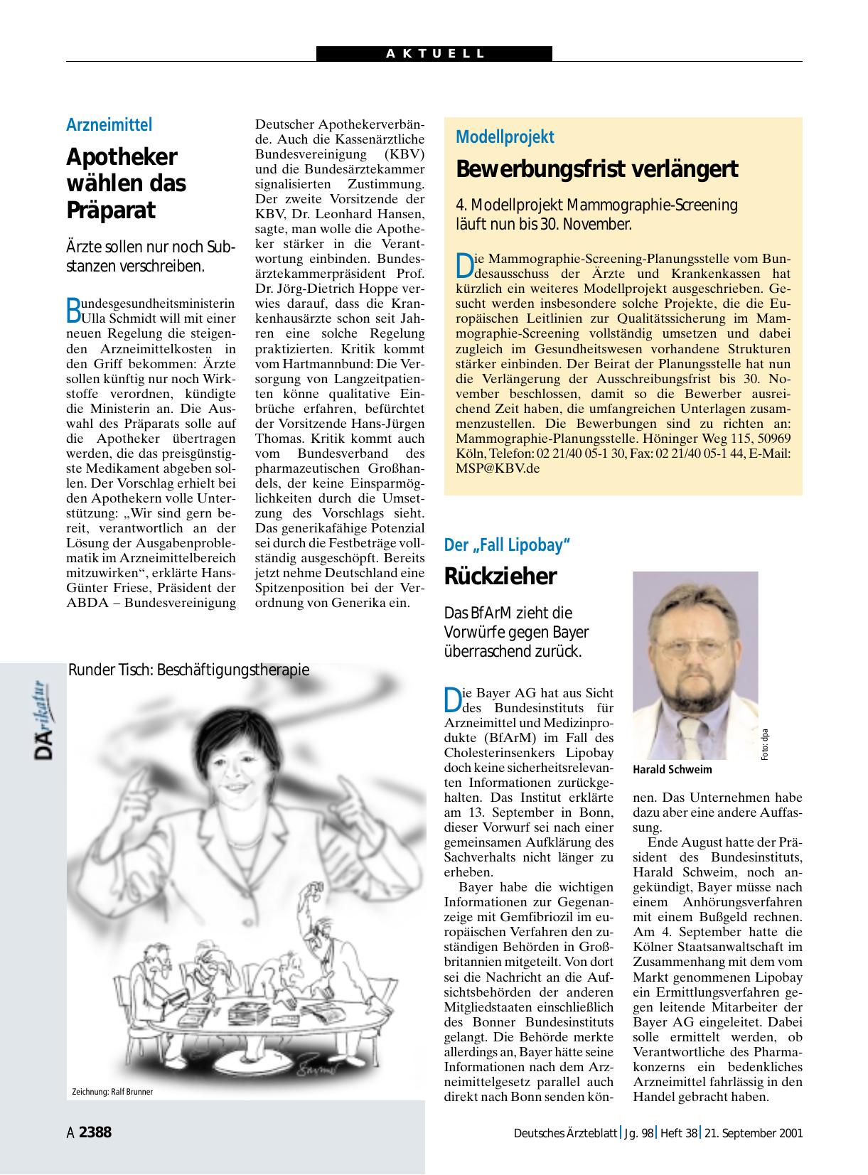 Vorschauseite 1: Modellprojekt: Bewerbungsfrist verlängert