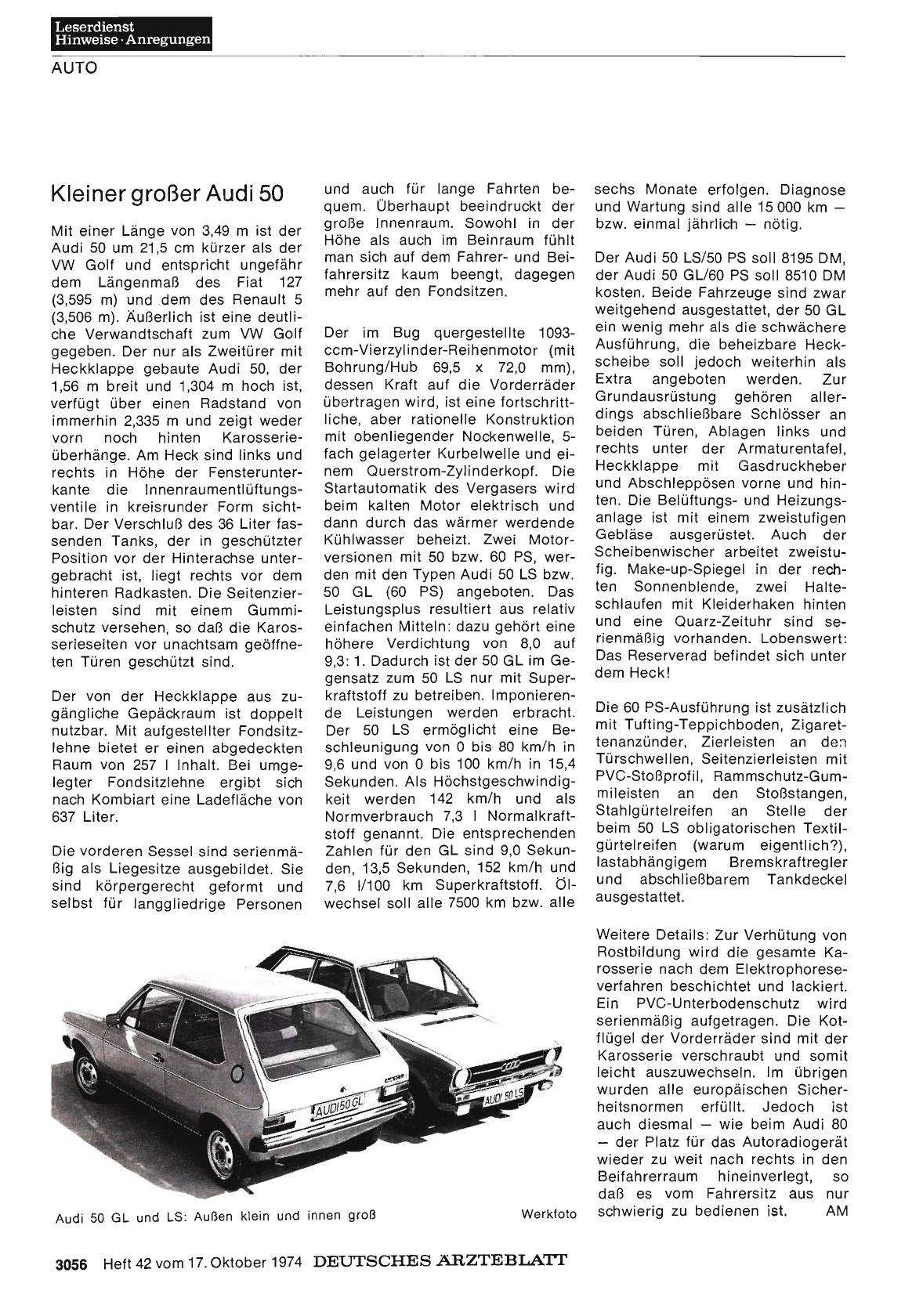 Vorschauseite 1: Kleiner großer Audi 50
