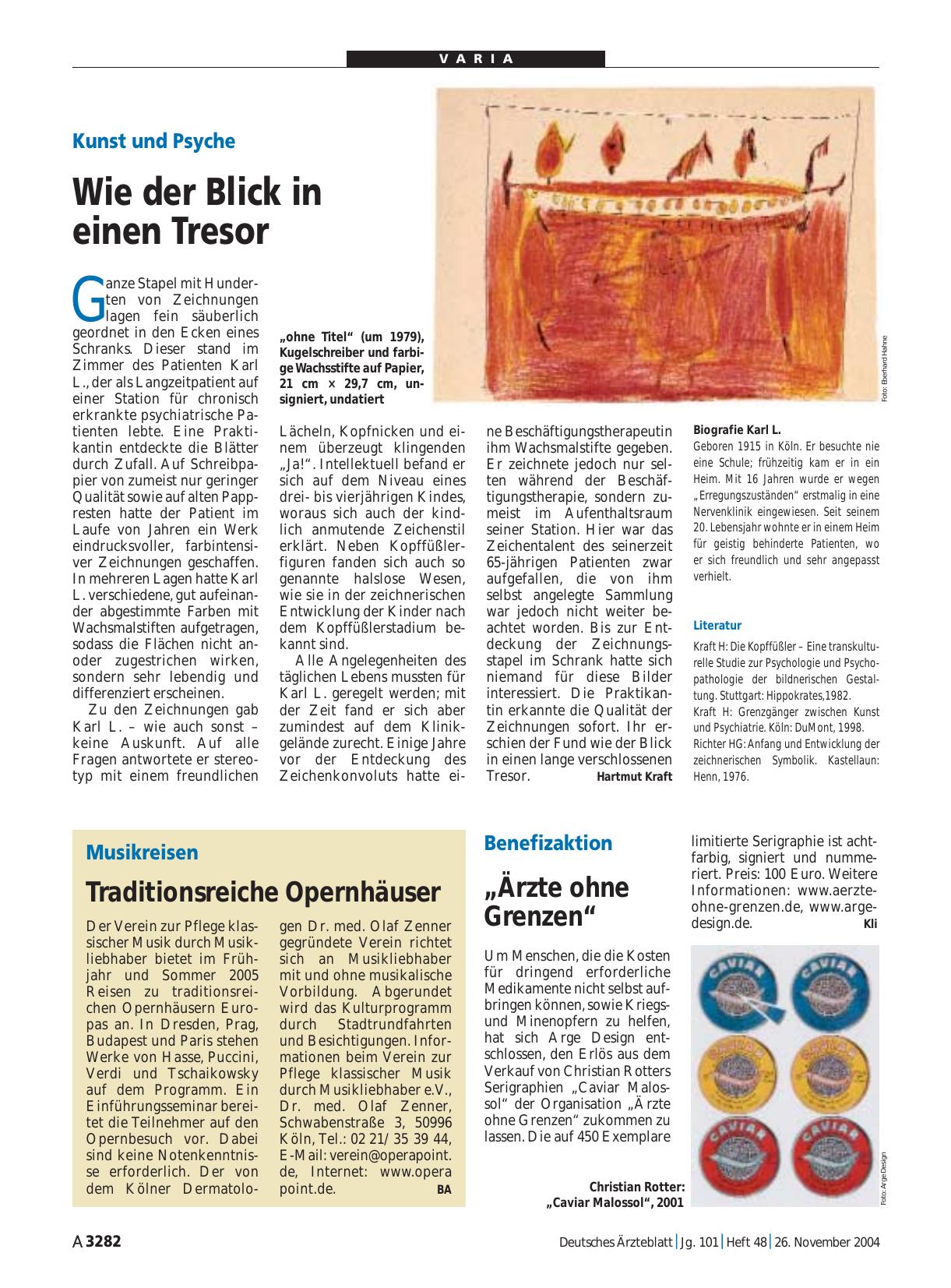 Vorschauseite 1: Kunst und Psyche: Wie der Blick in einen Tresor