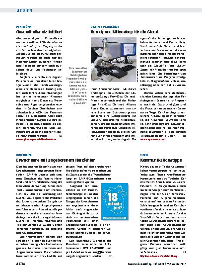Vorschauseite 1: Digitale Pathologie: Das eigene Mikroskop für die Cloud