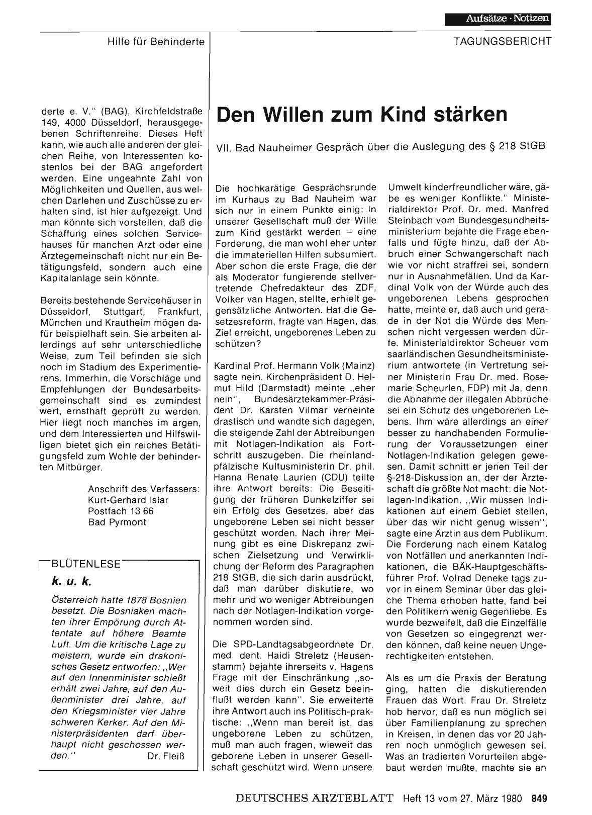 Vorschauseite 1: Den Willen zum Kind stärken