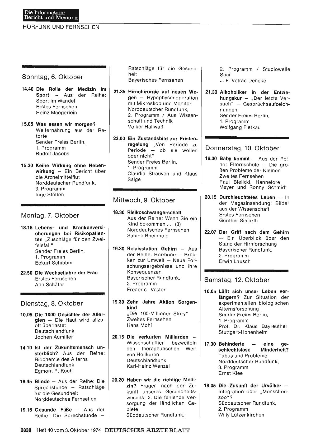 Vorschauseite 1: Programm