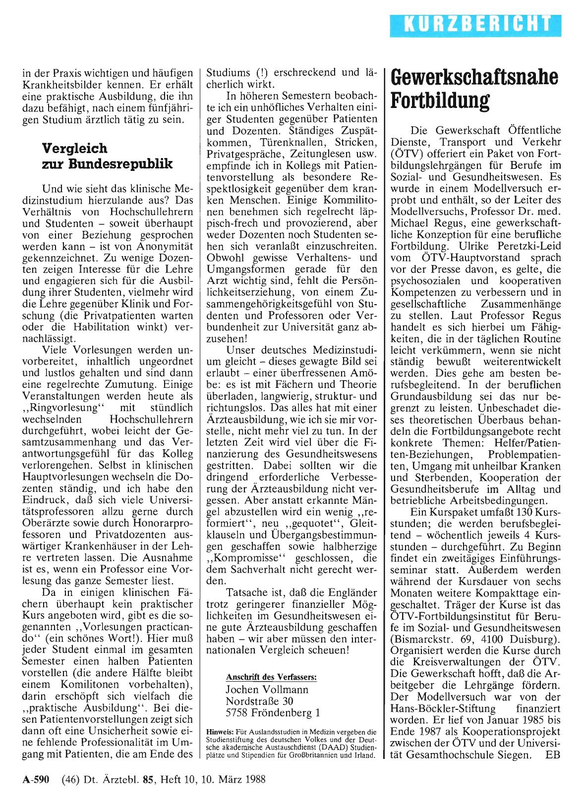 Vorschauseite 1: Gewerkschaftsnahe Fortbildung