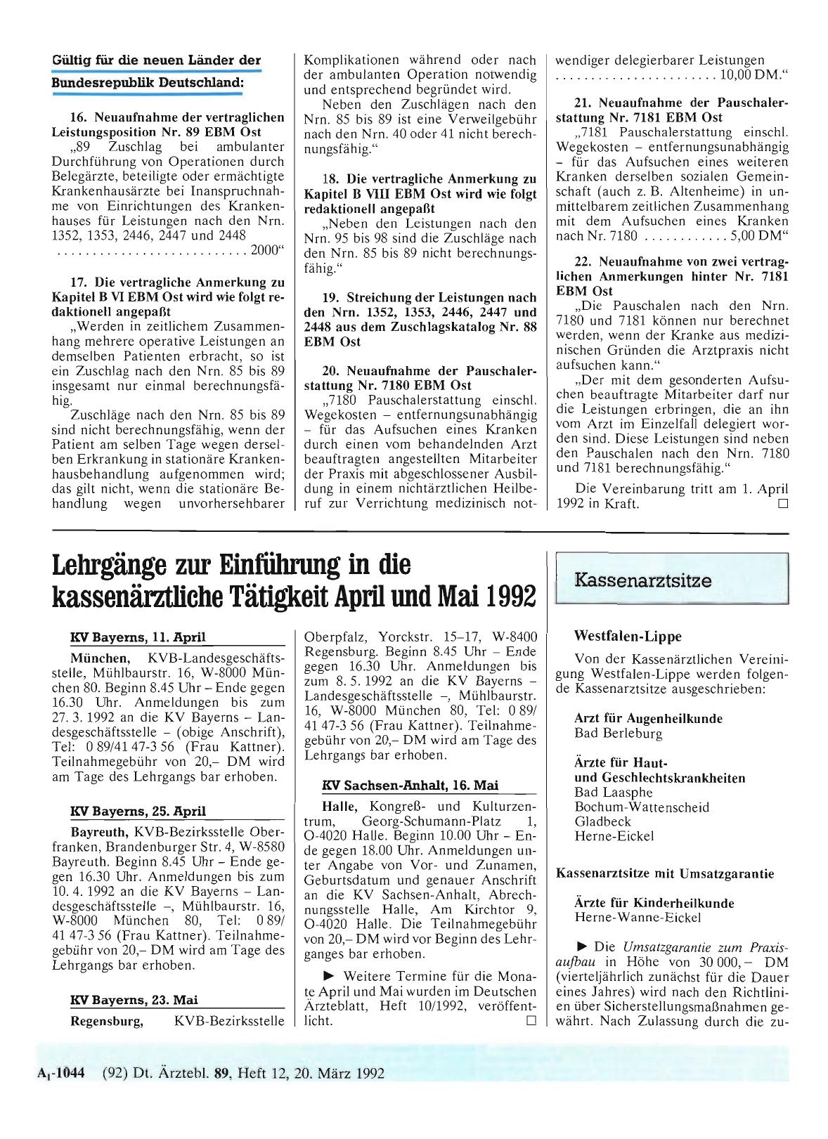 Vorschauseite 1: Kassenarztsitze