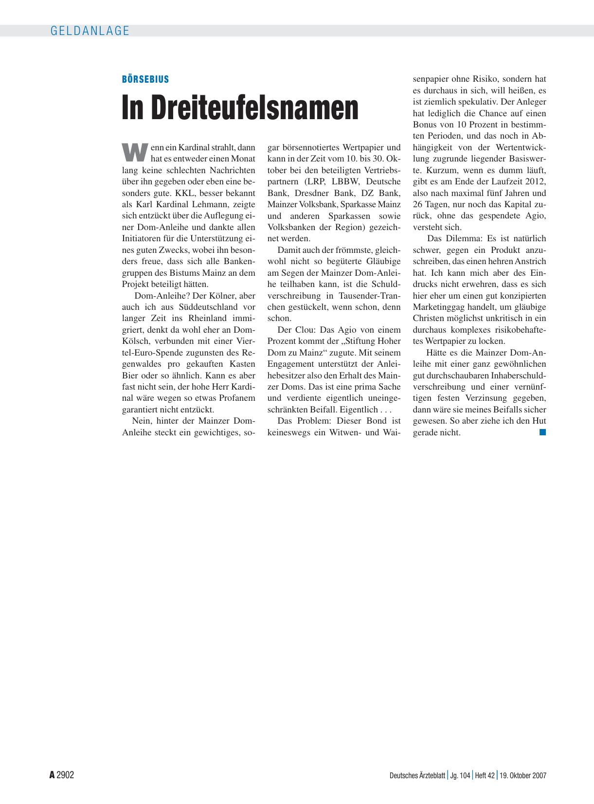 Vorschauseite 1: In Dreiteufelsnamen