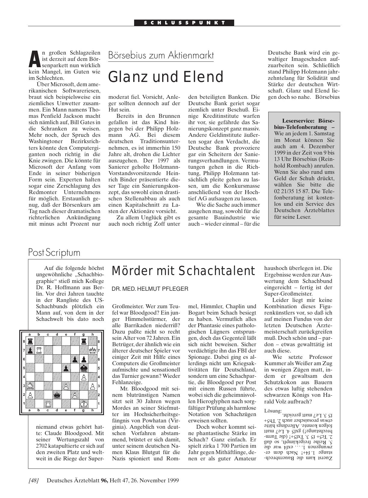 Vorschauseite 1: Mörder mit Schachtalent
