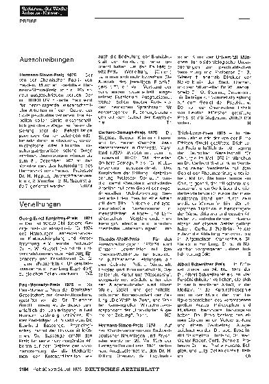 Vorschauseite 1: Ausschreibungen