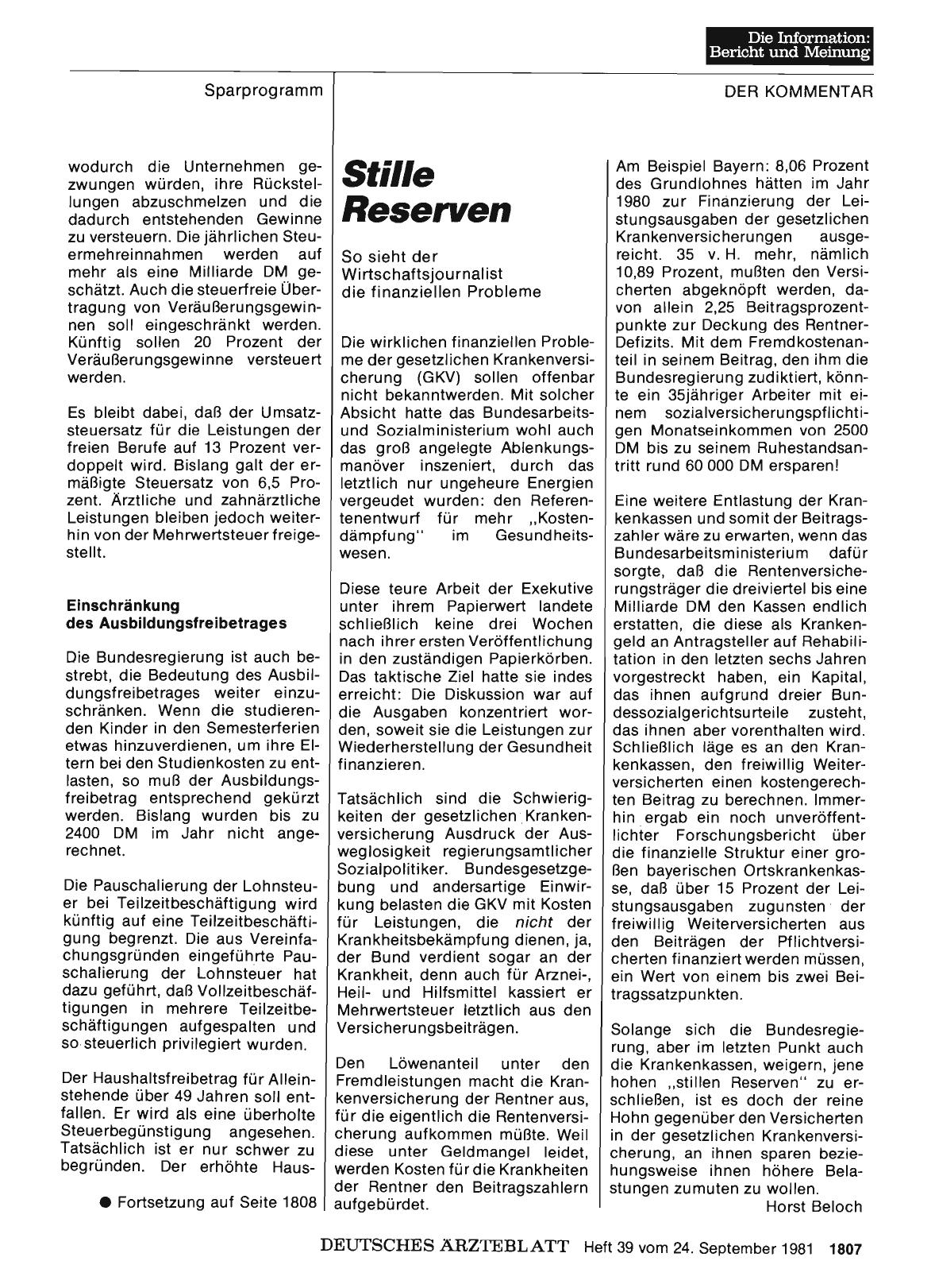 Vorschauseite 1: Stille Reserven