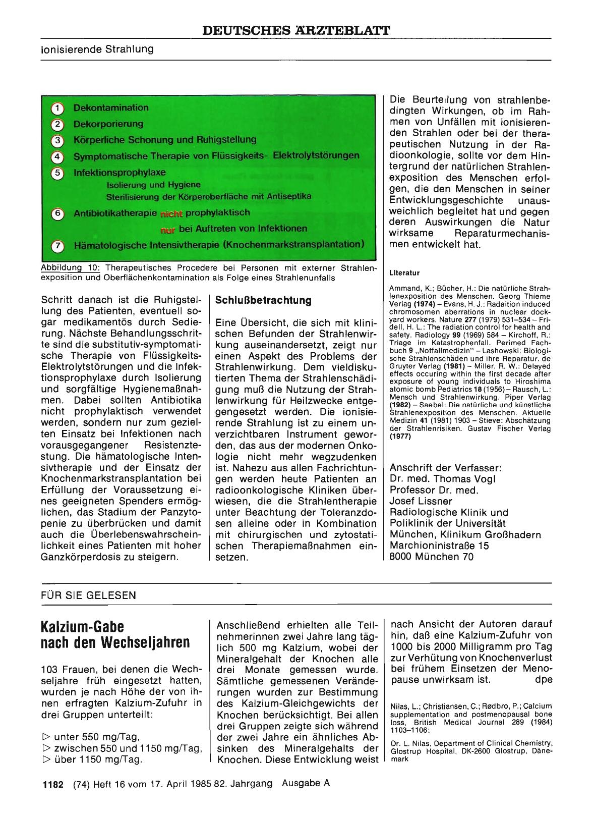 Vorschauseite 1: Kalzium-Gabe nach den Wechseljahren
