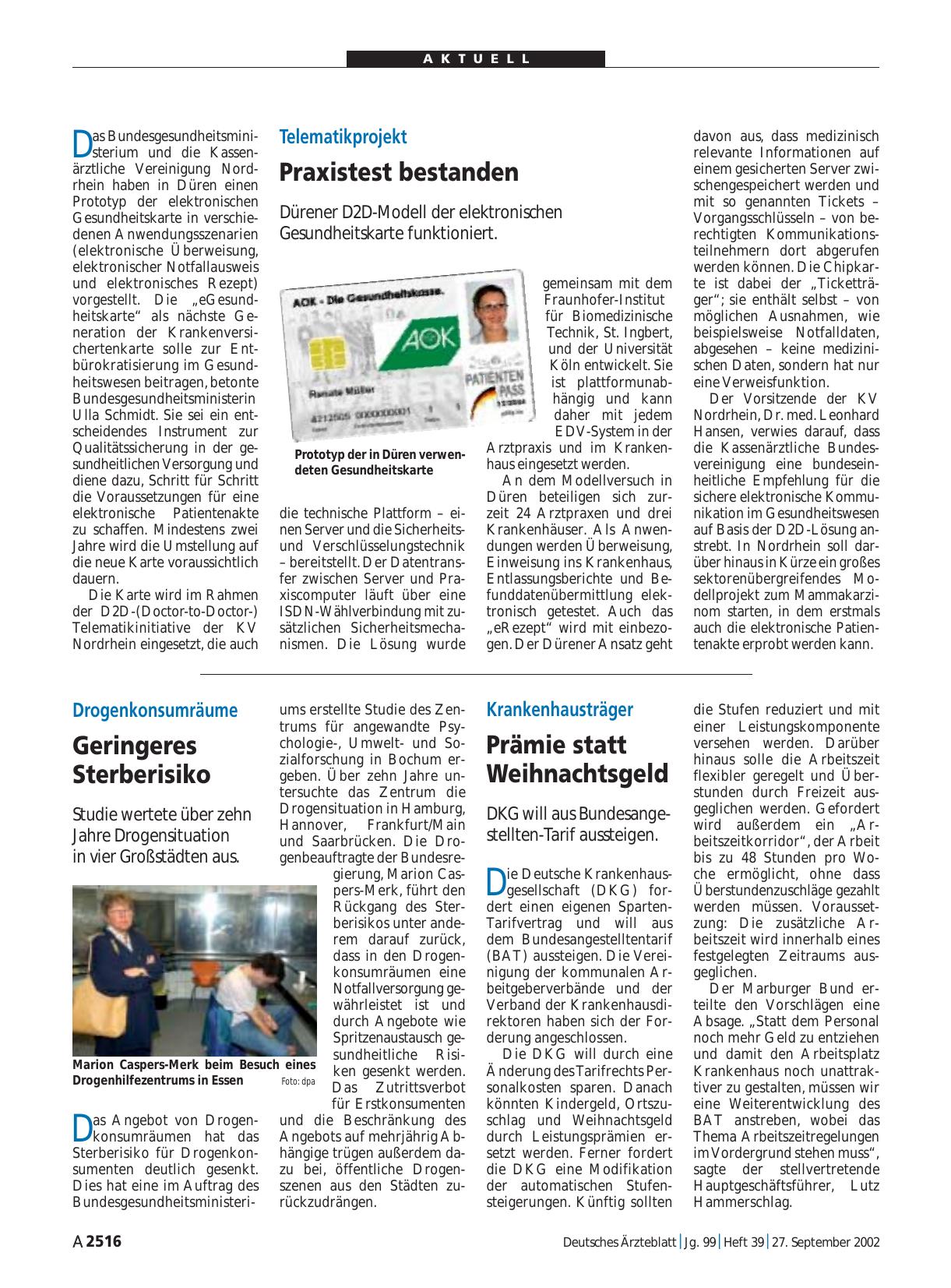 Vorschauseite 1: Telematikprojekt: Praxistest bestanden