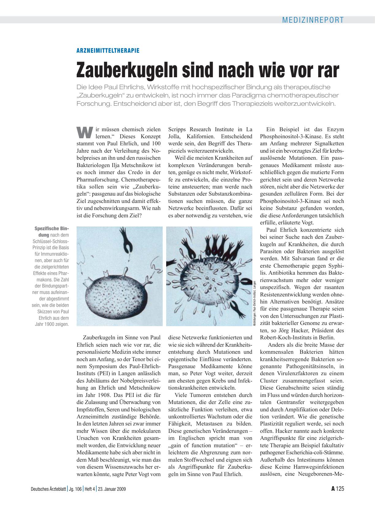 Vorschauseite 1: Arzneimitteltherapie: Zauberkugeln sind nach wie vor rar