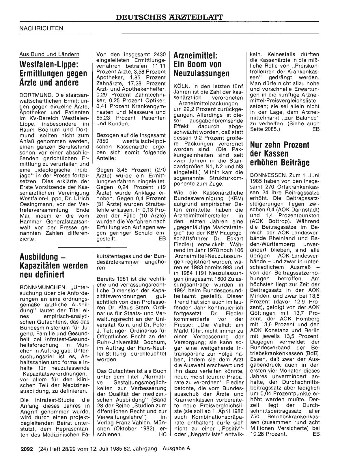 Vorschauseite 1: Ausbildung — Kapazitäten werden neu definiert