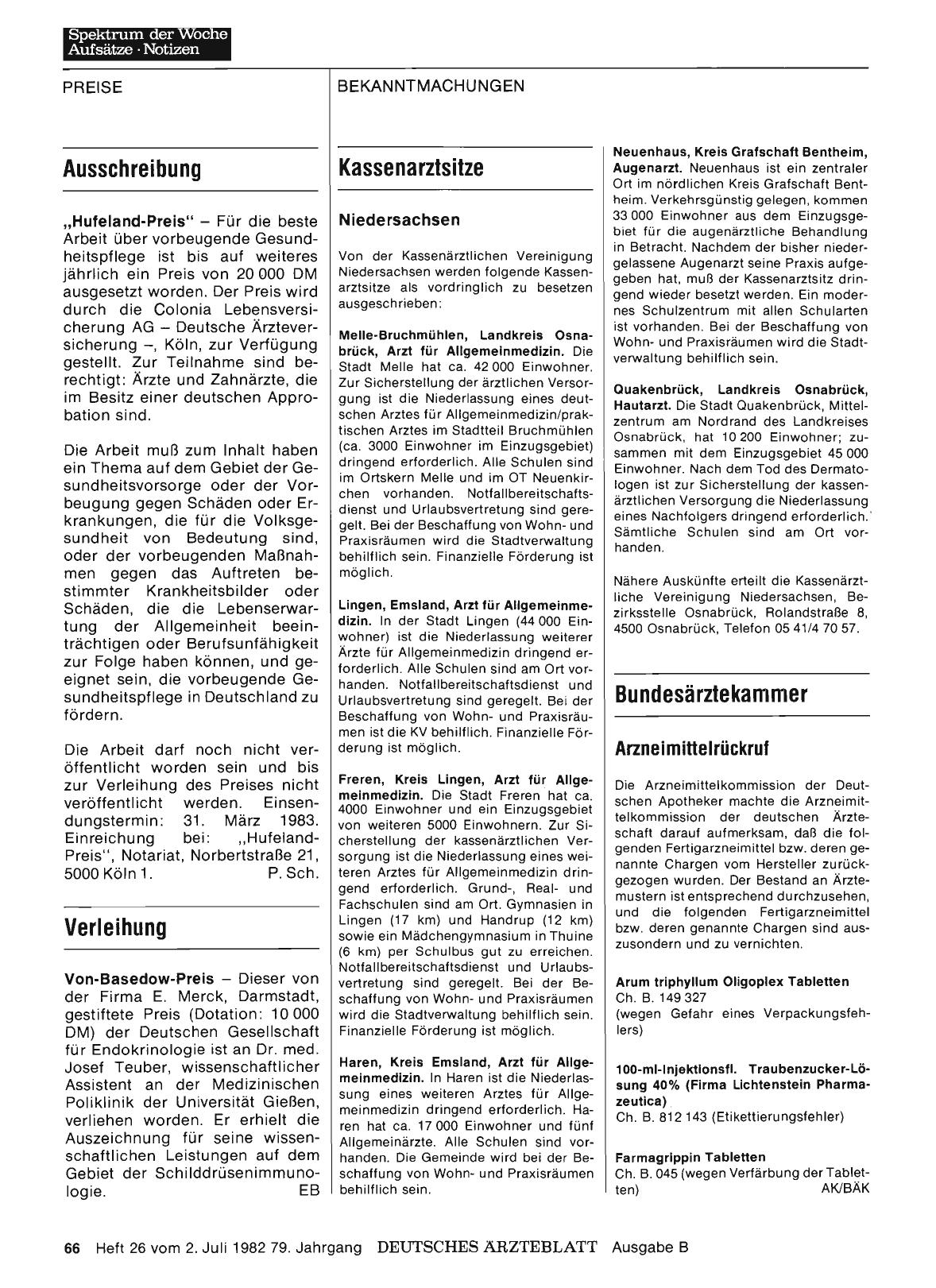 Vorschauseite 1: Kassenarztsitze