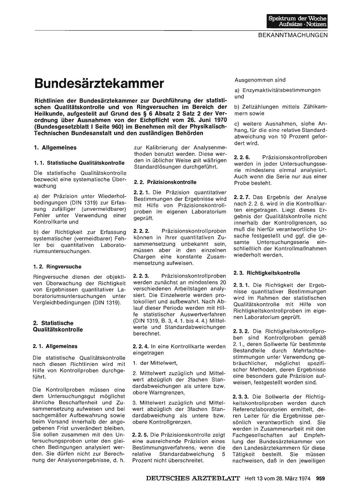 Vorschauseite 1: Bundesärztekammer