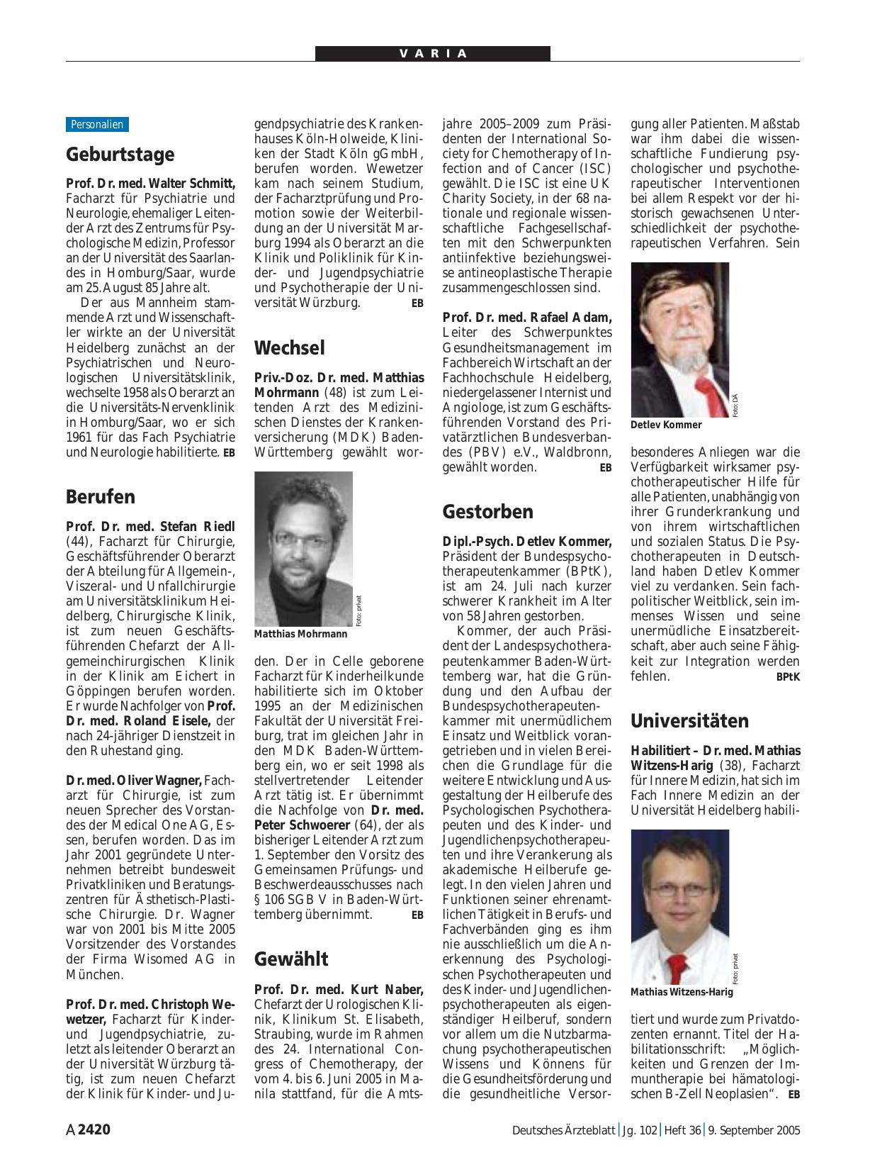 Vorschauseite 1: Universitäten