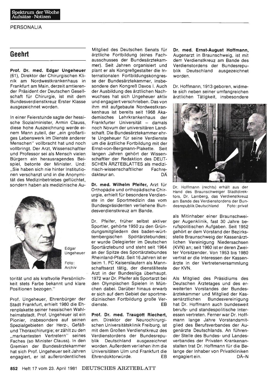 Vorschauseite 1: Geehrt