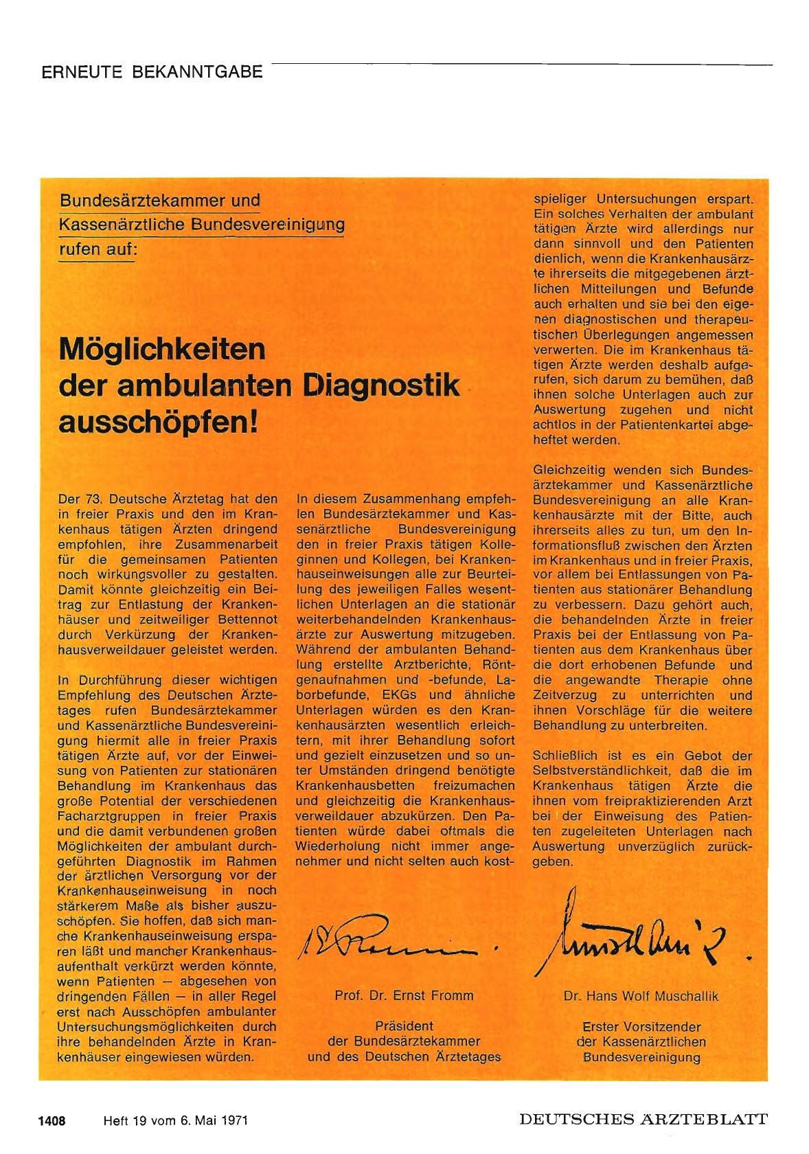 Vorschauseite 1: Möglichkeiten der ambulanten Diagnostik ausschöpfen!