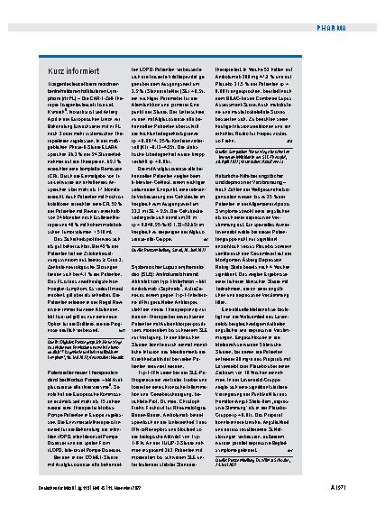 Vorschauseite 1: Kurz informiert