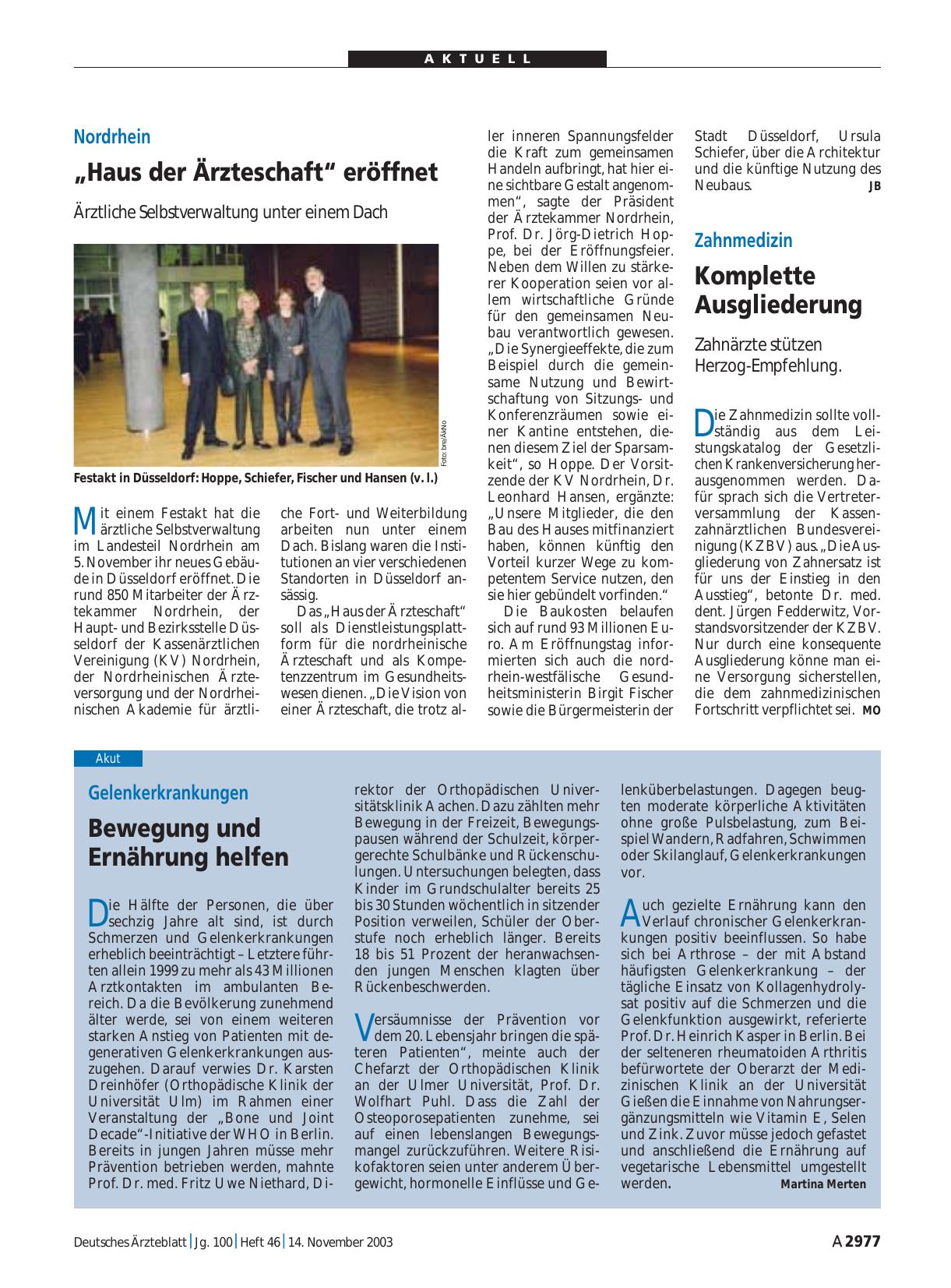 Vorschauseite 1: Zahnmedizin: Komplette Ausgliederung