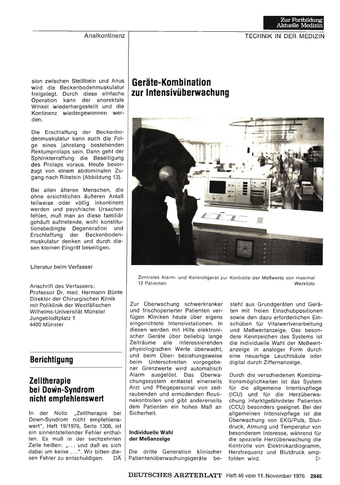 Vorschauseite 1: Zelltherapie bei Dmün-Syndrom nicht empfehlenswert