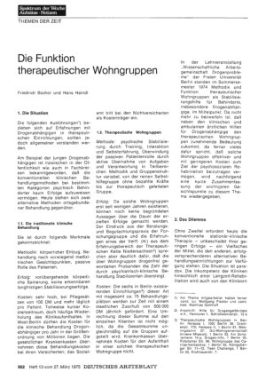 Vorschauseite 1: Die Funktion therapeutischer Wohngruppen