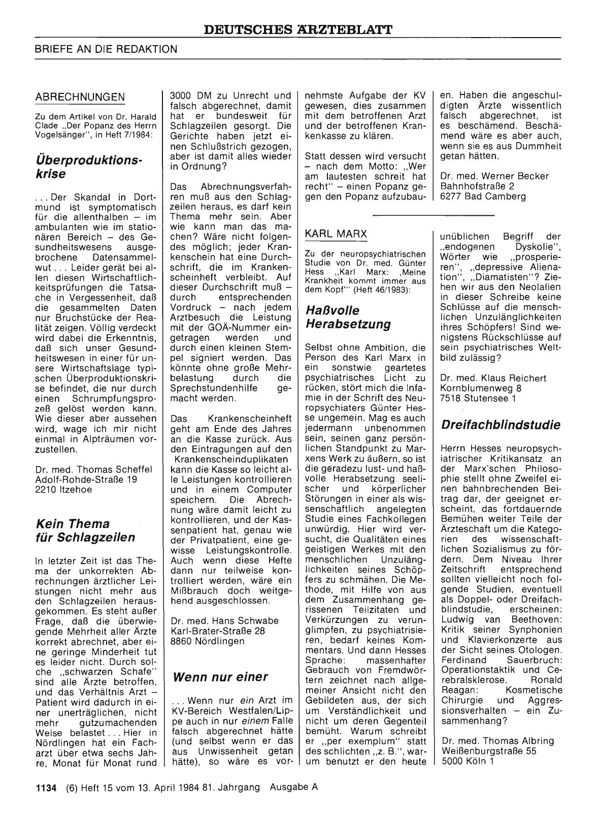 Vorschauseite 1: KARL MARX: Dreifachblindstudie