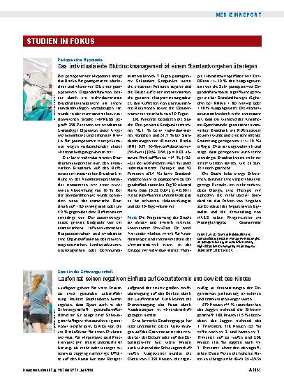 Vorschauseite 1: Sport in der Schwangerschaft: Laufen hat keinen negativen Einfluss auf Geburtstermin und Gewicht des Kindes